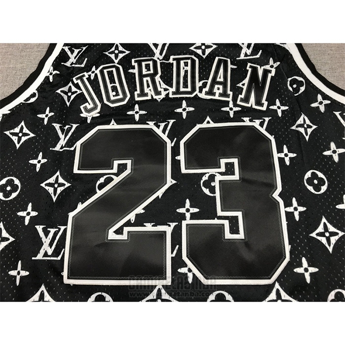 Camiseta Chicago Bulls x LV Michael Jordan #23 Mitchel & Ness 1997-98 Negro
